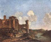 ASSELYN, Jan Italian Landscape with SS. Giovanni e Paolo in Rome oil painting reproduction